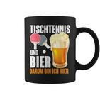 Tischtennis Und Bier Darum Bin Ich Hier Slogan Alcohol Tassen