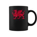 Walisischer Roter Drache Wales Flag Tassen