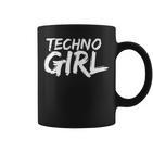 Women's Techno Girl Slogan Edm House Music Festival Tassen