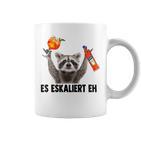 Es Eskaliert Eh X Raccoon Meme Racoon X Pedro Spritz Tassen