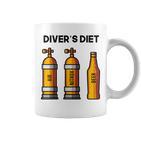 Diving For Diving Diet Beer Blue Tassen