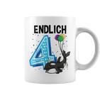 Geschenk 4 Jahre Alt Orca Wal Geburtstag Tassen