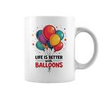 Lustiger Looner Mit Aufschrift „I Love Balloons“ Für Ballonliebhaber Tassen