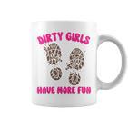 Mud Run Women's Muddy Shoe Print Dirty Girls Have Fun Tassen