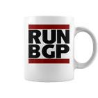 Run Bgp Network Engineer Geeky Nerd Gray Tassen