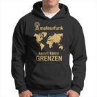 Amateurfunk Kennt Keine Borders Retro Radio Amateur Radio Kapuzenpullover