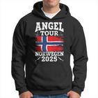 Angel Tour Norway 2025 Fishing Team Norway Flag Angler Kapuzenpullover