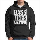 Bass Lines Matte Bass Guitar Bassist Edm Music Fan Kapuzenpullover