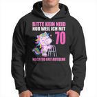 Bitte Keine Enid Gut Aussehe 70 Jahre Einhorn 70Th Birthday Kapuzenpullover