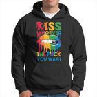 Christopher Street Day With Kiss Wen Zum Teufel Du Willst Kapuzenpullover