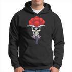 Cool Skull Bollenhut Forest Skull Kapuzenpullover