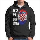 Croatian Flag Dna Fingerprint Croatia Kapuzenpullover