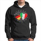 Deutschland Italien Freundschaft Herz German Italian Kapuzenpullover