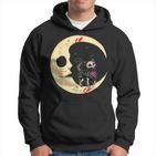 Dia De Los Muertos Cat & Moon Sugar Skull Kapuzenpullover