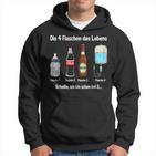 Die 4 Flaschen Des Leben Party Kapuzenpullover