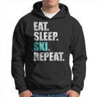 Eat Sleep Ski Repeat Kapuzenpullover