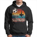 Einschulung Schulkind 2024 School Cone Boy Footballintage Kapuzenpullover