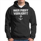 Who Fiert LosesIntage Boat & Sail Kapuzenpullover