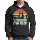 Never Forget Audio Cassette 70S 80S 90S  Kapuzenpullover