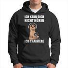 Bodybuilding Ich Kann Dich Nicht Hören Ich Kapuzenpullover