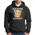 Hamster Meme Based Ich Hasse Menschen Kapuzenpullover