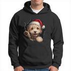 Poodle Dog Owner Dog Christmas Hat Kapuzenpullover