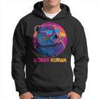 Retro Synthwave Bober Bóbr Kurwa Internet Meme Flannelette Kapuzenpullover