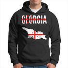 Georgian Georgian Map Flag Kapuzenpullover