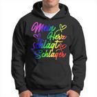 My Heart Beats Schlager Lgbtq Pride Gay Lesbian Queer Kapuzenpullover