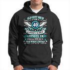 Herren Als Gott Michor 40 Jahen Krinste Er 40Th Birthday Kapuzenpullover