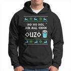 Ho Ho Hol Mir Mal Einen Ouzo Ugly Christmas Outfit Kapuzenpullover