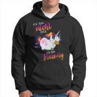 Ich Bin Nicht Dick Sondern Fluffy Thick Unicorn Kapuzenpullover