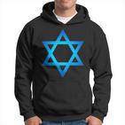 Israel Flag Small Star Of David Judaism Hexagram Symbol Kapuzenpullover