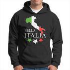 Italia Bella Italia With Italian Map Italy Kapuzenpullover