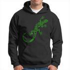 Lizard Print Gecko Animal Kapuzenpullover