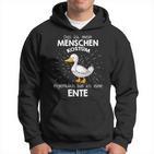 Mein Menschen Kostüm Bin Ich Eine Ente German Langu Kapuzenpullover