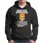 Meineier Stimmungen Cat Sarcasm Slogan Kapuzenpullover