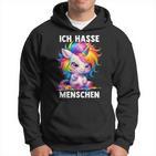 Misantroph Ich Hasse Menschen Kapuzenpullover