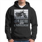 Ölich Aber Fröhlich Simson Ddr Moped Two-Strokeintage Kapuzenpullover