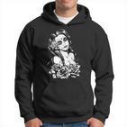 Retro Catrina I Retro Dia De Muertos I La Santísima Muerte Kapuzenpullover