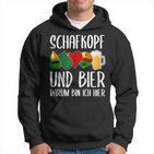 Schafkopf Und Bier Darum Bin Ich Hier Schafkopf Und Bier Darum Kapuzenpullover