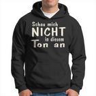 Schau Mich Nicht In Diesem Ton An Slogan Kapuzenpullover