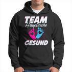 Team Hauptsache Gesund Gender Reveal Kapuzenpullover