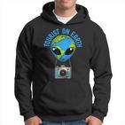 Tourist T Der Tourist On Earth Alien Earth Day Bevorzugt Den Tag Der Erde Kapuzenpullover