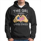 Usa Flag American Flag Heart Slogan America Usa Kapuzenpullover