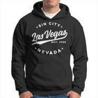 Vintage Lasegas Sin City Nevada Text Kapuzenpullover