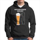 Wechselstromerklärt Bier Elektriker Technik Elektrotechnik Kapuzenpullover