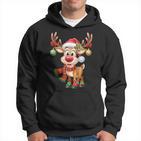 Weihnachten Rentier Rudolph Lustig Geschenk Kapuzenpullover