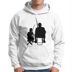 Angler Papa Und Sohn Fischer Fishing Rod Angel Boys' Gray Kapuzenpullover