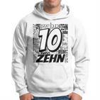 Children's Birthday Ich Bin 10 Zahlwort Zehn Kapuzenpullover